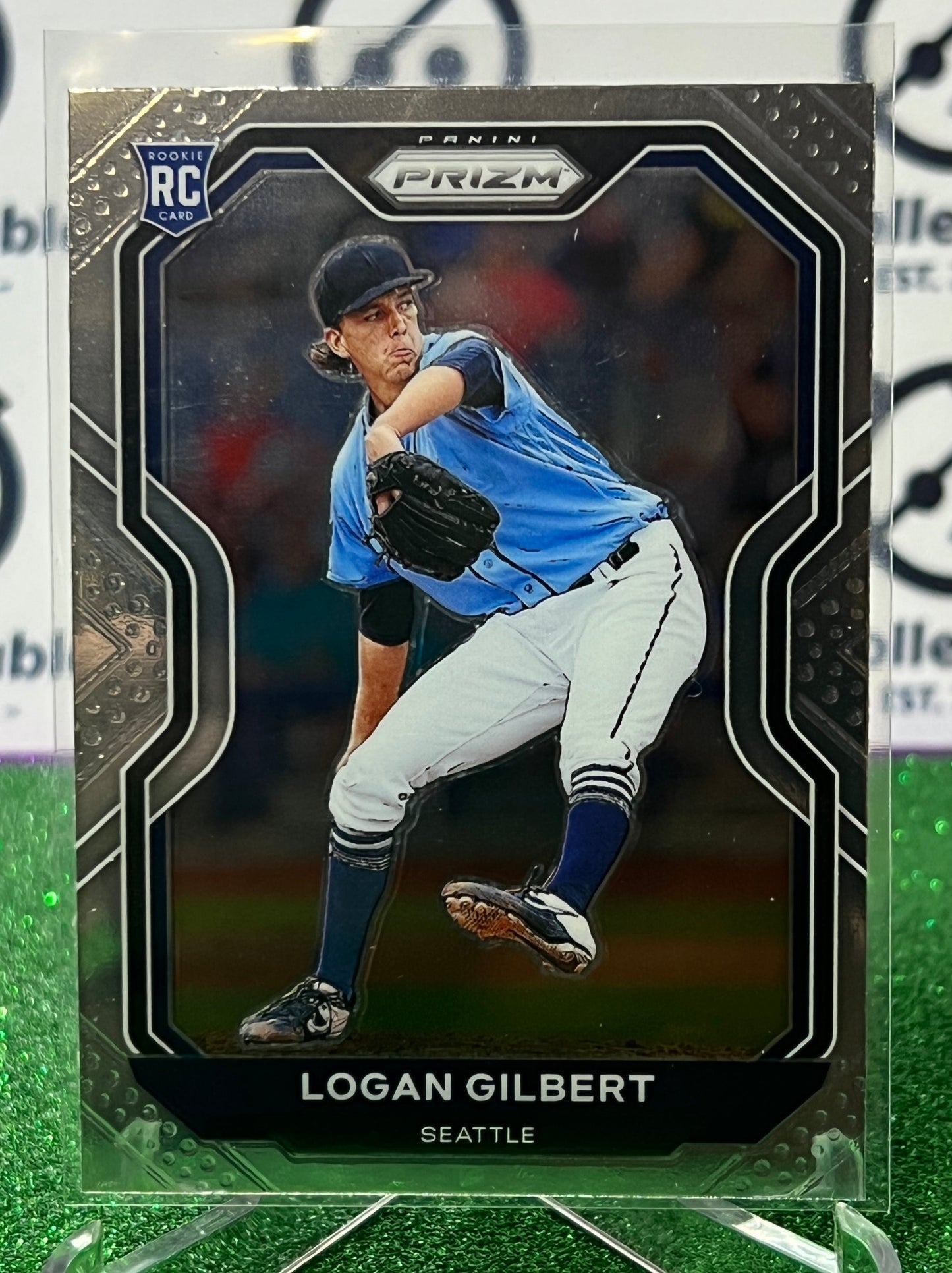 2021 PANINI PRIZM LOGAN GILBERT # 93 ROOKIE  SEATTLE MARINERS BASEBALL CARD