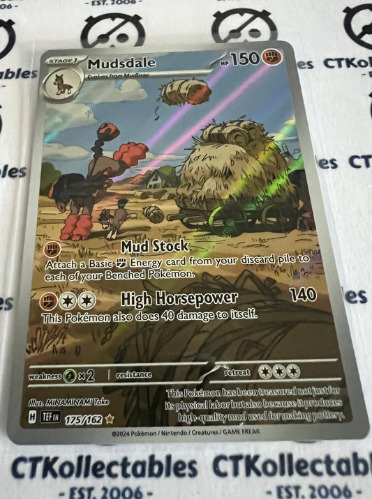 2024 TEMPORAL FORCES MUDSDALE # 175/162  FULL ART RARE FOIL POKEMON CARD