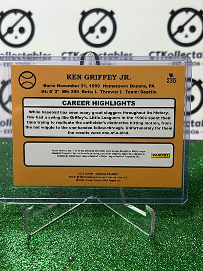 2021 PANINI DONRUSS KEN GRIFFEY JR. # 235 RETRO CANDY CANE SEATTLE MARINERS BASEBALL CARD