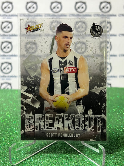 2025 AFL SELECT FOOTY STARS SCOTT PENDLEBURY # B19 BREAKOUT COLLINGWOOD MAGPIES CARD