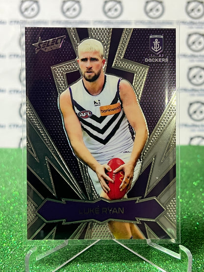 2025 AFL SELECT FOOTY STARS LUKE RYAN # LT68 GOLD THUNDERBOLT LUMINOUS / 399 FREMANTLE DOCKERS CARD