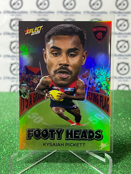 2025 AFL SELECT FOOTY STARS KYSAIAH PICKETT # FH66 FOOTY HEADS MELBOURNE DEMONS CARD