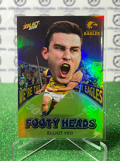 2025 AFL SELECT FOOTY STARS ELLIOT YEO # FH102 FOOTY HEADS WEST COAST EAGLES CARD