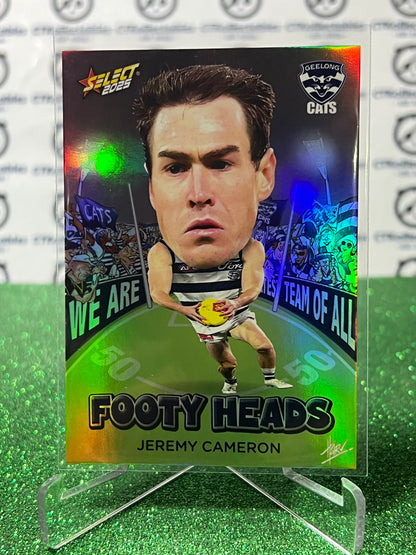 2025 AFL SELECT FOOTY STARS JEREMY CAMERON # FH37 FOOTY HEADS GEELONG CATS CARD