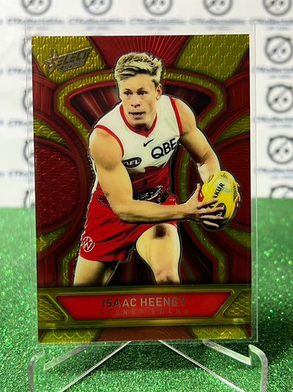 2025 AFL SELECT FOOTY STARS ISAAC HEENEY # LD186 DRAGON SCALE /799 SYDNEY SWANS CARD