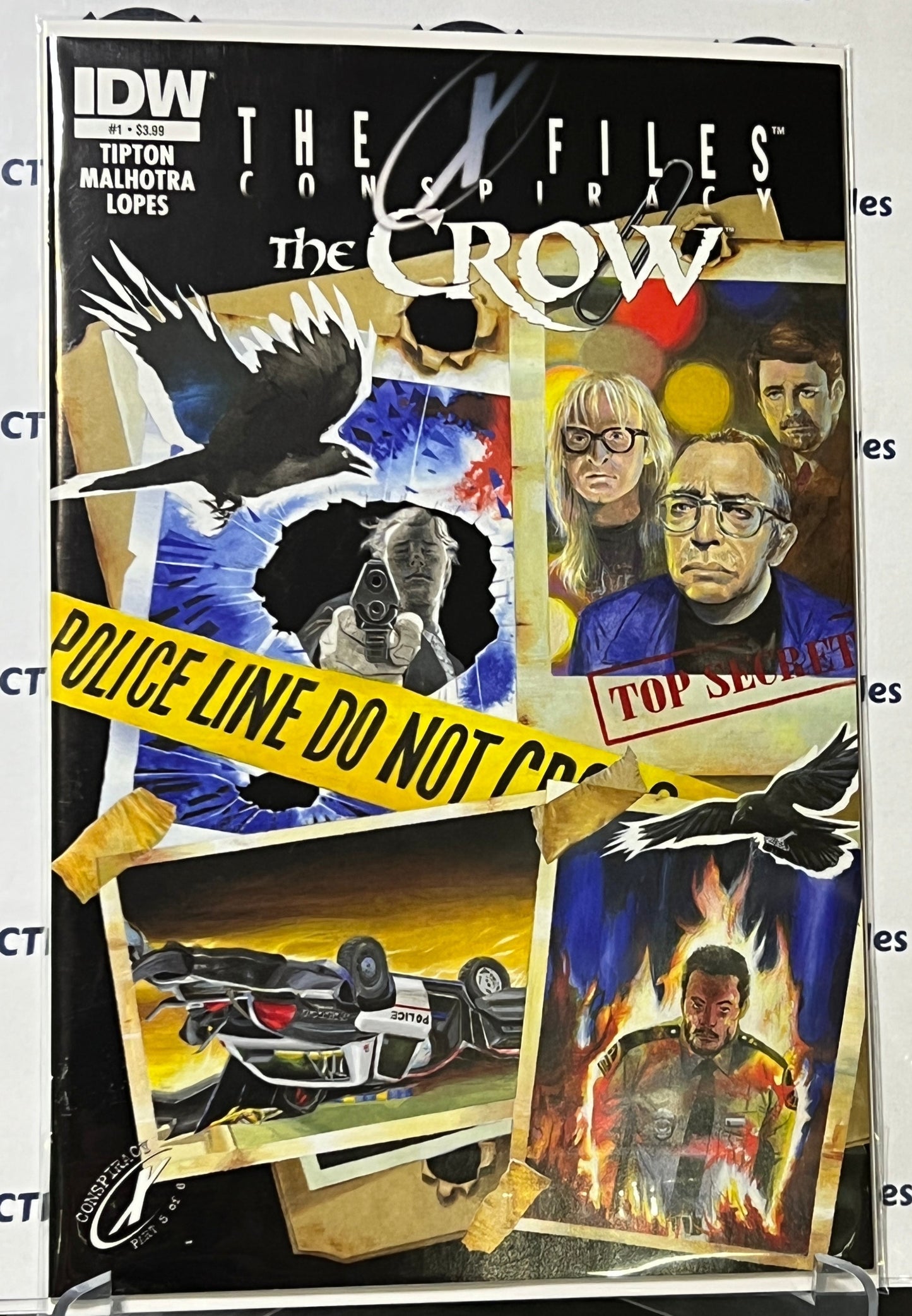THE X FILES CONSPIRACY # 1 THE CROW COMIC BOOK IDW 2014