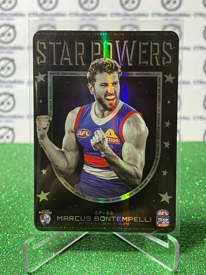 2025 AFL TEAMCOACH MARCUS BONTEMPELLI # SP-86 STAR POWERS WESTERN BULLDOGS CARD