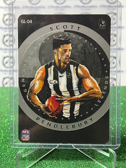 2025 AFL TEAMCOACH SCOTT PENDLEBURY # GL-04 GENERATIONAL LEGENDS COLLINGWOOD MAGPIES CARD