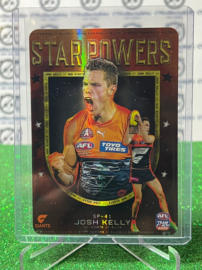 2025 AFL TEAMCOACH JOSH KELLY # SP-41 STAR POWERS  GIANTS CARD