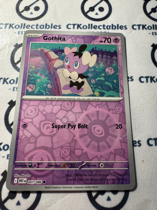 Gothita Reverse Holo Scarlet & Violet White Flare #041/086 Pokemon