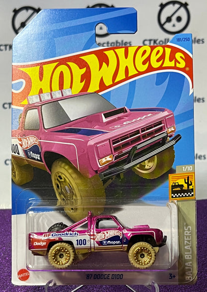 HOT WHEELS MATTEL '87 DODGE DIDO 1/10  BAJA BLAZERS 181/250 -  2021