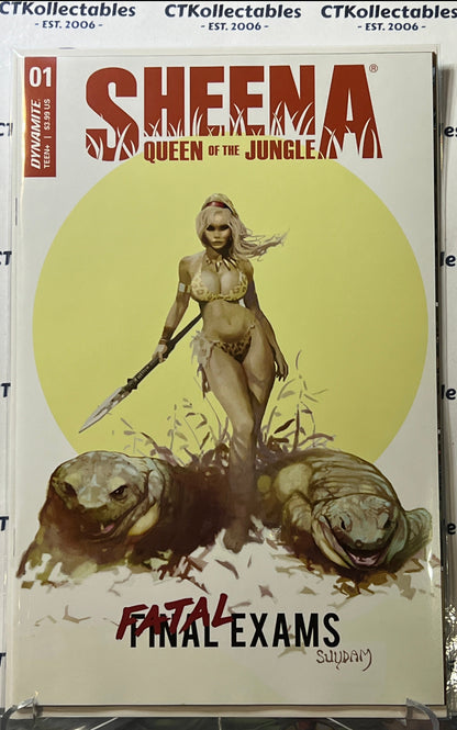 SHEENA QUEEN OF THE JUNGLE # 1  FATAL EXAMS VARIANT DYNAMITE COMIC BOOK 2023