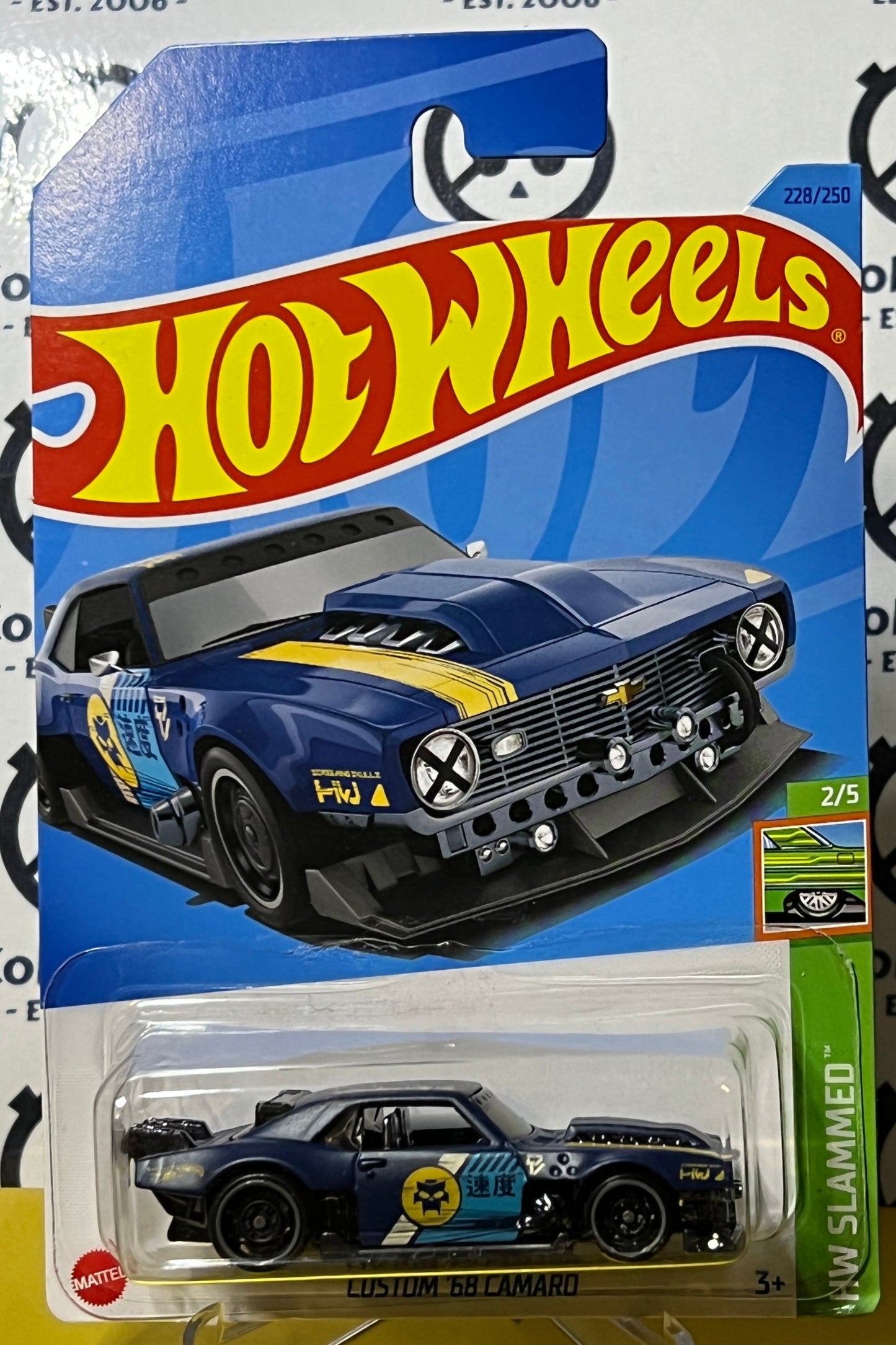 HOT WHEELS  MATTEL CUSTOM '68 CAMARO 2/5  HW SLAMMED 228/250 - 2021