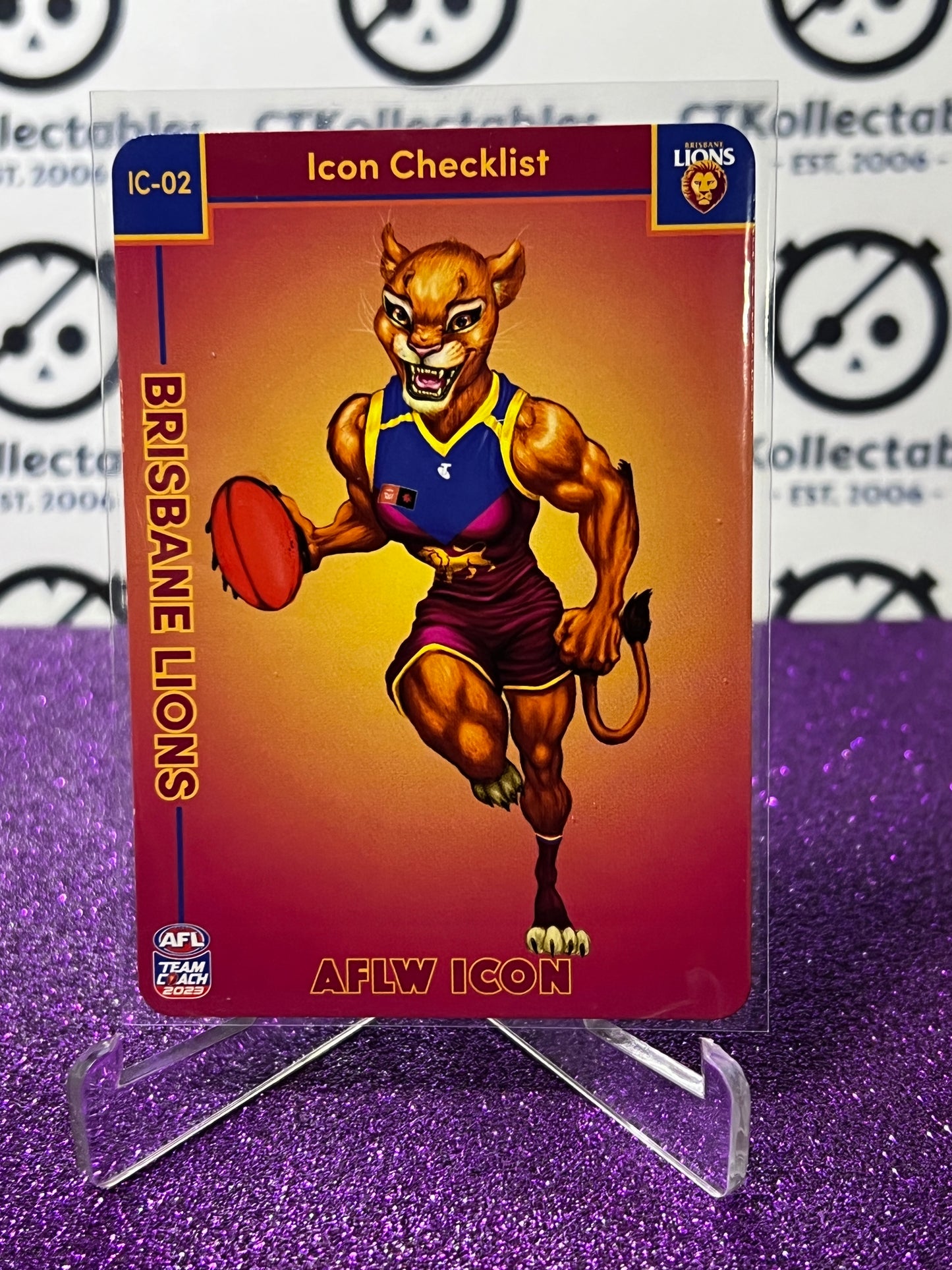 2023 AFLW TEAMCOACH CHECKLIST # IC-02 ICON CARD BRISBANE LIONS