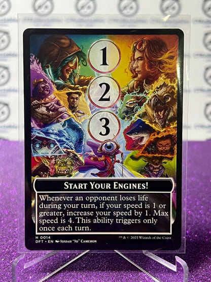 2025 MAGIC THE GATHERING AETHERDRIFT MAX SPEED, START YOUR ENGINES # H 0014 NON-FOIL HELPER CARD
