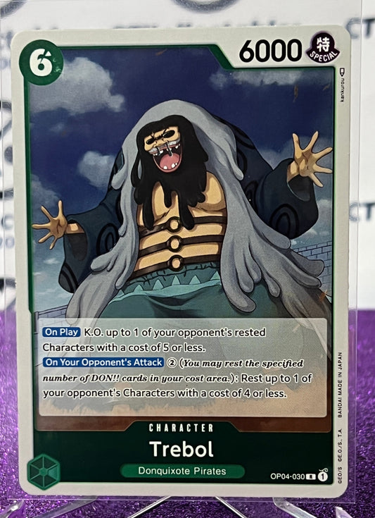 ONE PIECE TREBOL # OP04-030 RARE FOIL CARD 2023