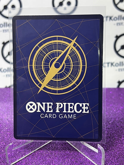 ONE PIECE CARD GAME TRUENO BASTARDO # OP04-094 R  RARE FOIL GOLD CARD 2023