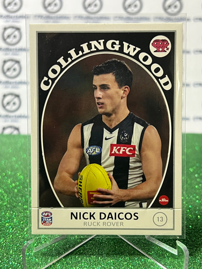 2025 AFL TEAMCOACH NICK DAICOS # 13 SCANLENS COLLINGWOOD MAGPIES CARD