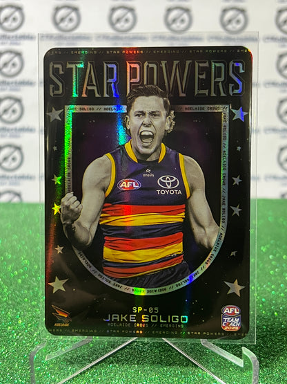 2025 AFL TEAMCOACH JAKE SOLIGO # SP-05 STAR POWERS ADELAIDE CROWS CARD