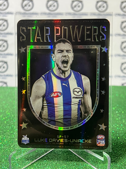 2025 AFL TEAMCOACH LUKE DAVIES-UNIACKE # SP-57 STAR POWERS NORTH MELBOURNE CARD