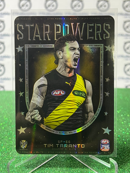 2025 AFL TEAMCOACH TIM TARANTO # SP-66 STAR POWERS RICHMOND TIGERS CARD
