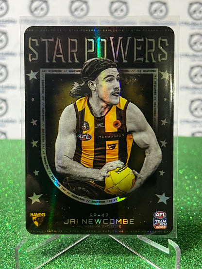 2025 AFL TEAMCOACH JAI NEWCOMBE # SP-47 STAR POWERS HAWTHORN HAWKS CARD