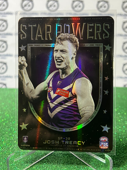 2025 AFL TEAMCOACH JOSH TREACY # SP-30 STAR POWERS FREMANTLE DOCKERS CARD