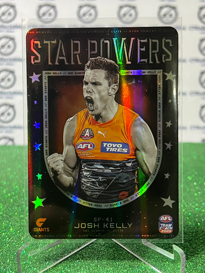 2025 AFL TEAMCOACH JOSH KELLY # SP-41 STAR POWERS GWS GIANTS CARD