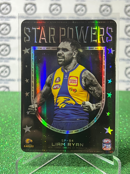 2025 AFL TEAMCOACH LIAM RYAN # SP-84 STAR POWERS WEST COAST EAGLES CARD