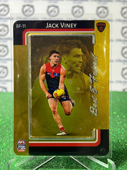 2025 AFL TEAMCOACH JACK VINEY # BF-11 BEST & FAIREST GOLD MELBOURNE DEMONS CARD