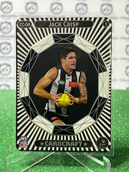 2025 AFL TEAMCOACH JACK CRISP # CC-04 CARDCRAFT ACTION COLLINGWOOD MAGPIES CARD