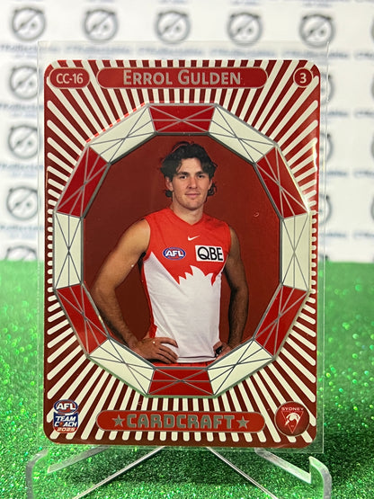 2025 AFL TEAMCOACH ERROL GULDEN # CC-16 CARDCRAFT PORTRAIT SYDNEY SWANS CARD