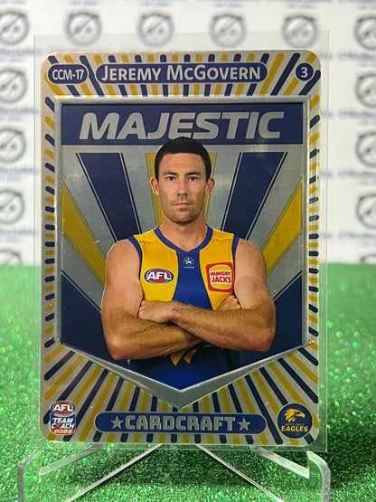 2025 AFL TEAMCOACH JEREMY McGOVERN # CCM-17 MAJESTIC PORTRAIT WEST COAST EAGLES CAR