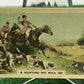 1924 CAVANDERS CIGARETTES CARD THE HOMELAND SERIES HAND COLOURED REAL PHOTOS # 31 A HUNTING WE WILL GO HORSE RELATED