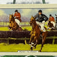 1938 GALLAHER  LTD TOBACCO CARD RACING SCENES # 11 POINT-TO-POINT HORSE RELATED