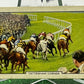 1938 GALLAHER  LTD TOBACCO CARD RACING SCENES # 25 TATTENHAM CORNER HORSE RELATED