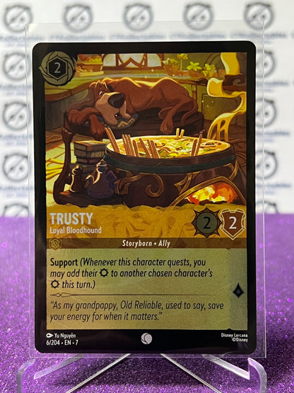 2025 DISNEY LORCANA ARCHAZIA'S ISLAND TRUSTY # 6/204 COMMON COLD FOIL GAME CARD