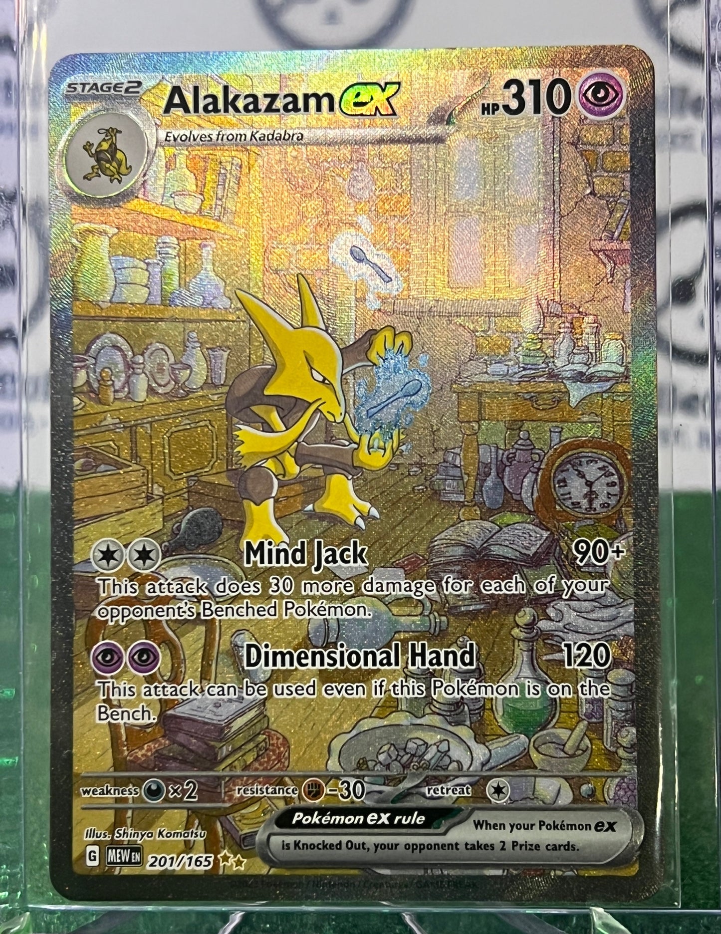 ALAKAZAM EX FULL ARTE DA COLECAO POKEMON 151 