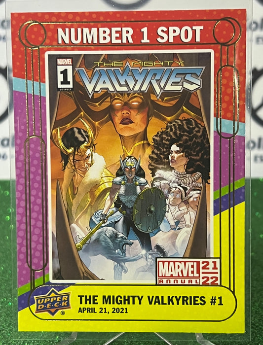 2021-22 MARVEL ANNUAL UPPER DECK VALKYRIES # N1S-7 THE MIGHTY VALKYRIES NON-SPORT TRADING CARD