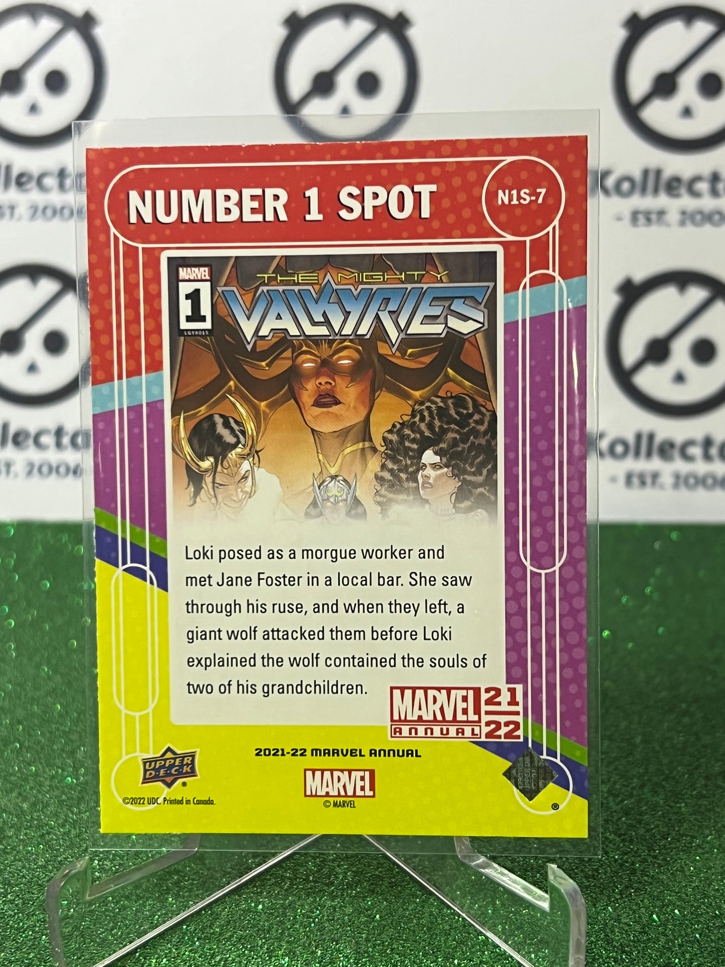 2021-22 MARVEL ANNUAL UPPER DECK VALKYRIES # N1S-7 THE MIGHTY VALKYRIES NON-SPORT TRADING CARD