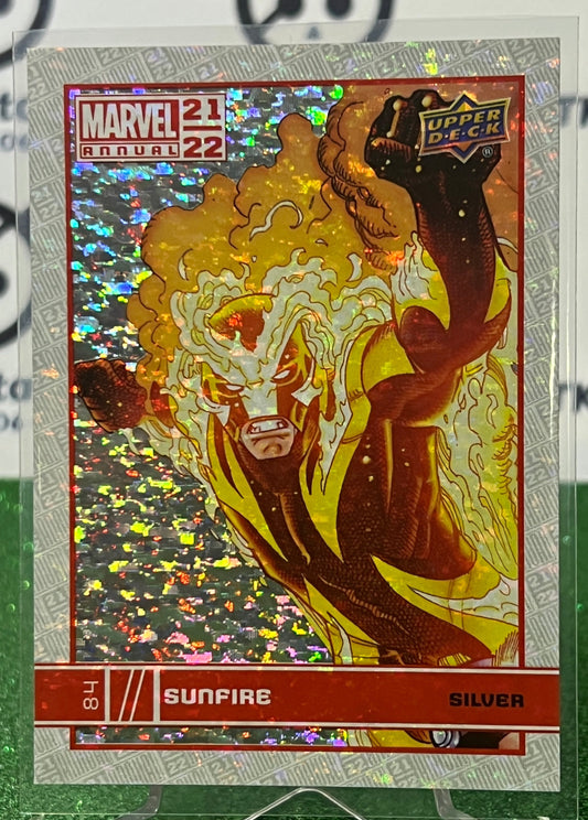 2021-22 MARVEL ANNUAL UPPER DECK SUNFIRE # 84 SILVER SPARKLE NON-SPORT TRADING CARD