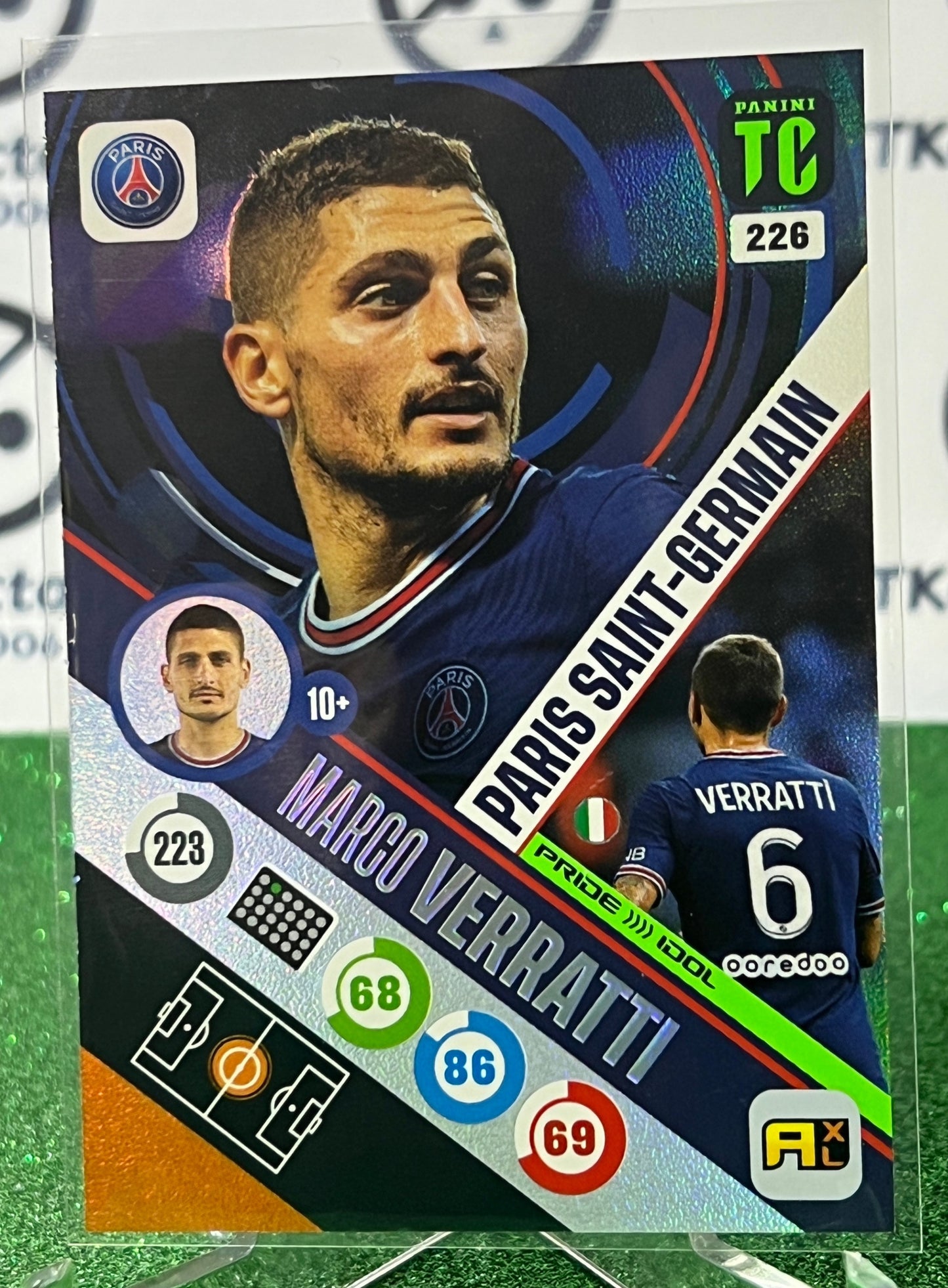 2022 PANINI TOP CLASS MARCO VERRATTI # 226 ADRENALYN XL FOOTBALL SOCCER CARD