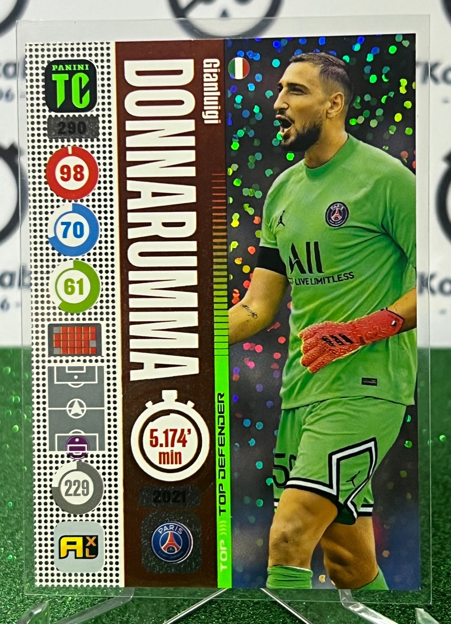 2022 PANINI TOP CLASS GIANLUIGI DONNARUMMA # 290 ADRENALYN XL FOOTBALL SOCCER CARD