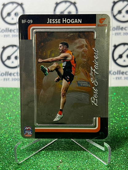 2025 AFL TEAMCOACH JESS HOGAN # BF=09 BEST & FAIREST SILVER GWS GIANTS CARD
