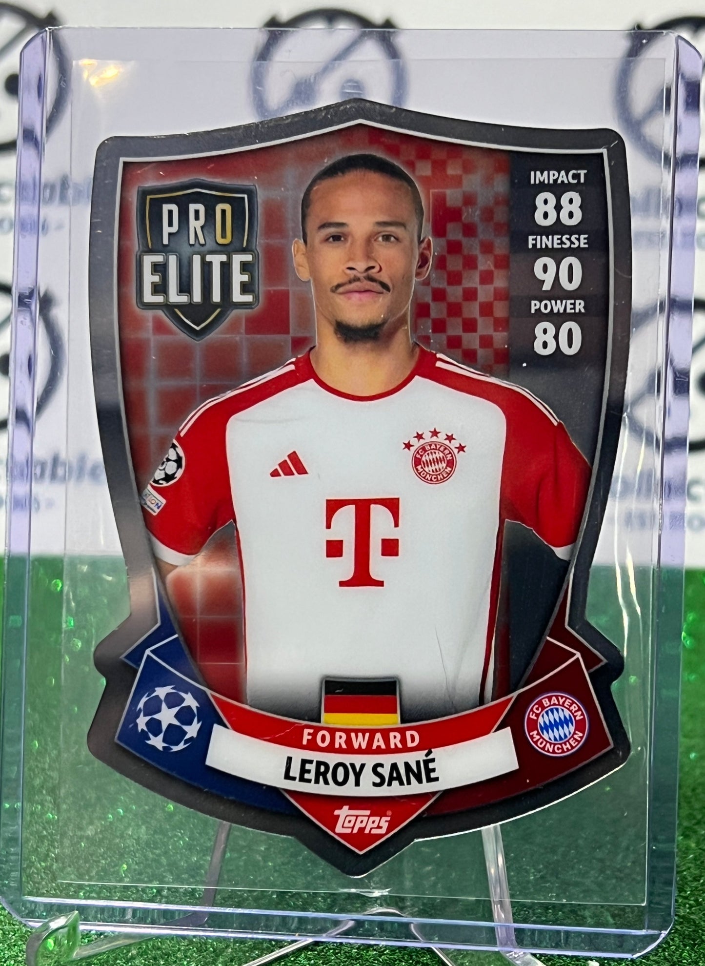 2023 TOPPS MATCH ATTAX LEROY SANE # SH11 PRO ELITE DIE CUT FOOTBALL SOCCER CARD