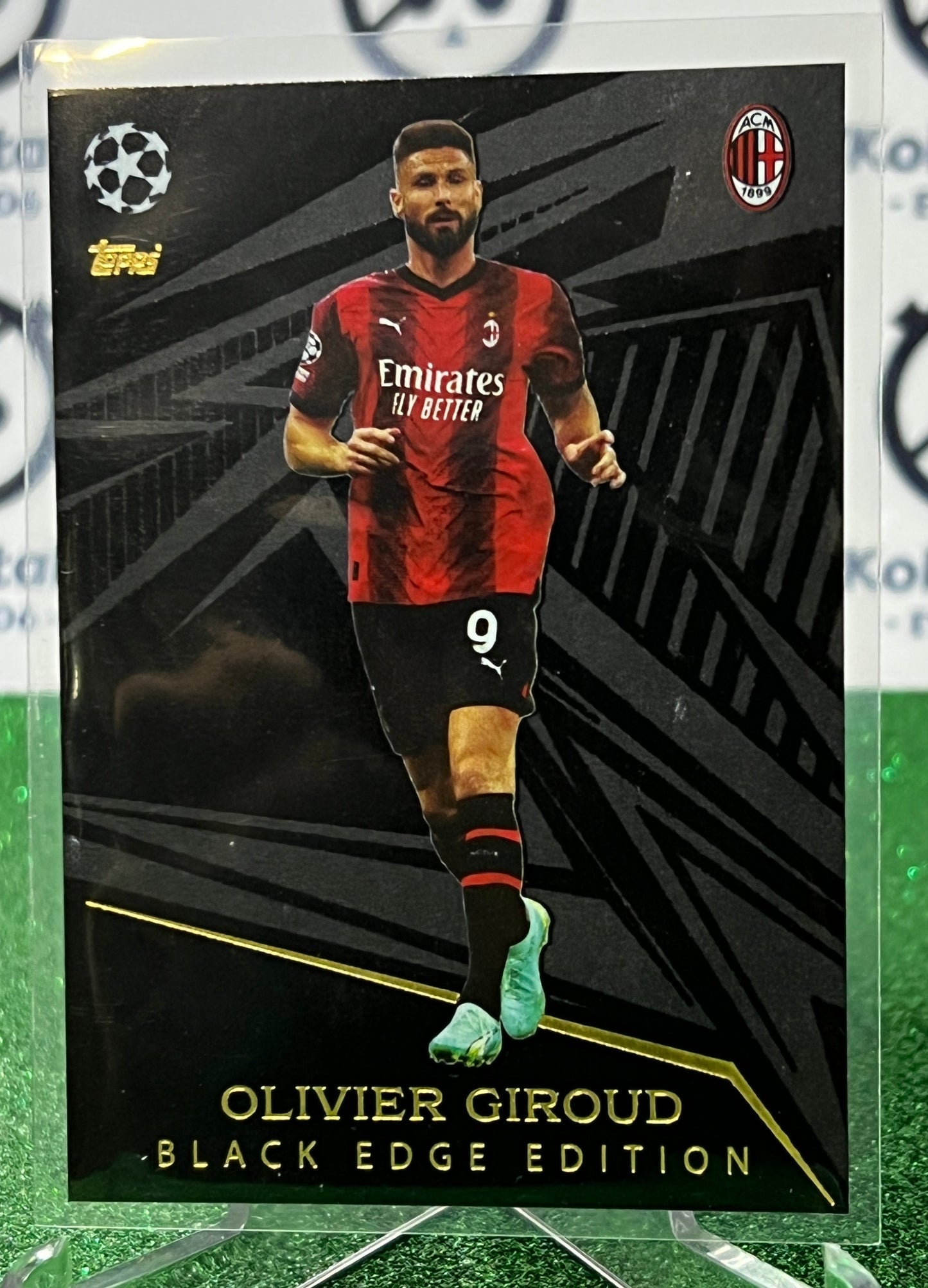 2023 TOPPS MATCH ATTAX OLIVIER GIROUD # 499 BLACK EDGE EDITION FOOTBALL SOCCER CARD