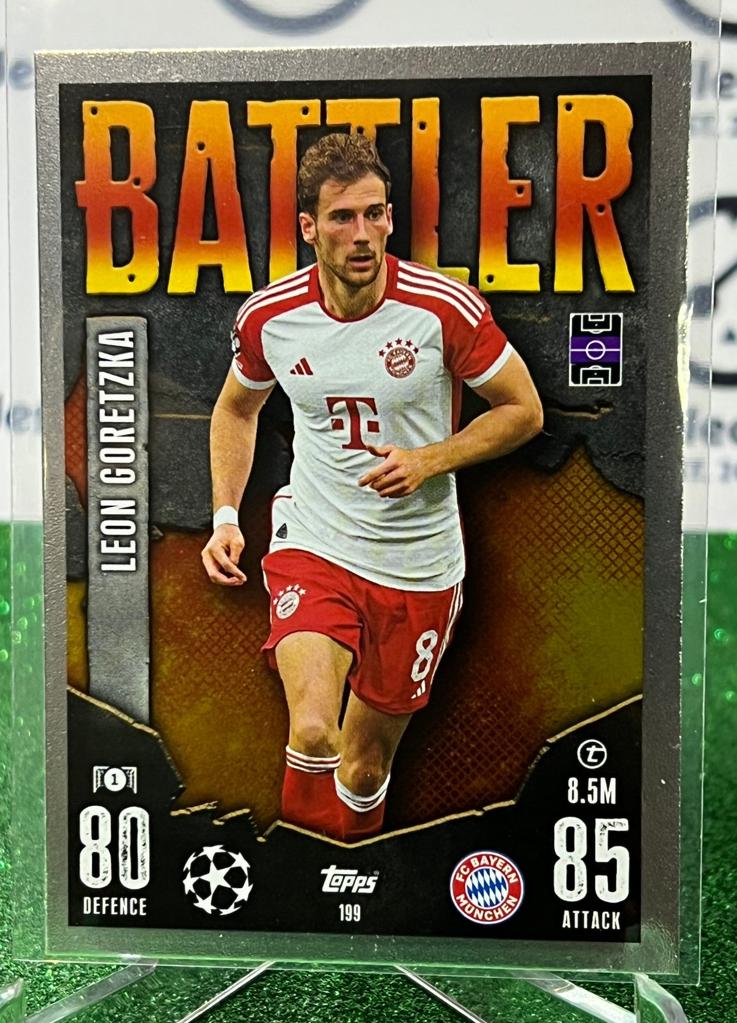 2023 TOPPS MATCH ATTAX LEON GORETZKA # 199 BATTLER FOOTBALL SOCCER CARD