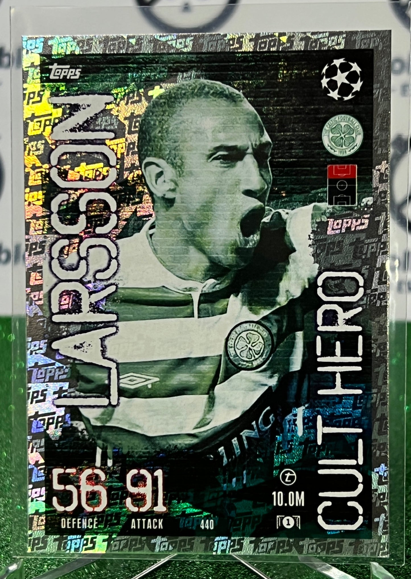 2023 TOPPS MATCH ATTAX HENRIK LARSSON # 440 CULT HERO FOOTBALL SOCCER CARD