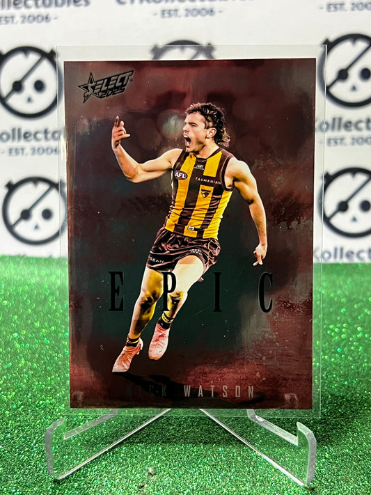 2025 AFL SELECT FOOTY STARS NICK WATSON # ER50 EPIC HAWTHORN HAWKS CARD