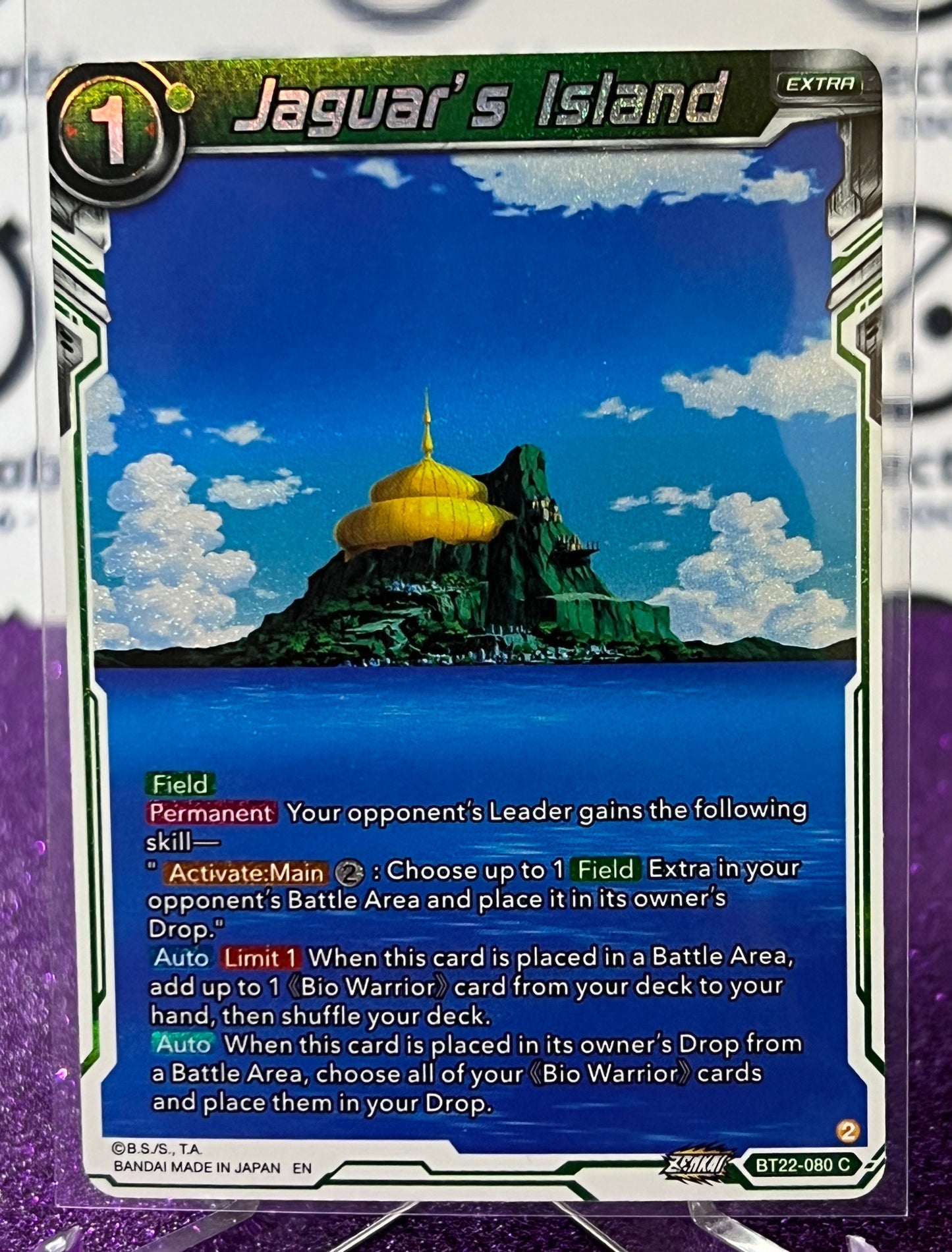 DRAGON BALL SUPER JAGUAR'S ISLAND # BT22-080 C   FOIL ANIME CARD 2023